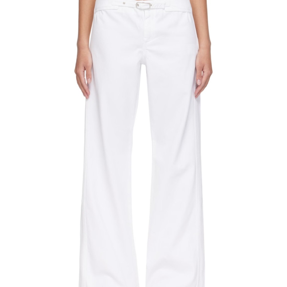 Gimaguas Elegant White Trousers